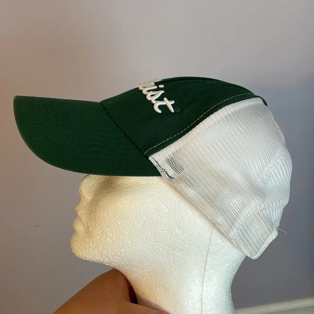 Titleist Foot Joy Green White Mesh Back Baseball Hat Cap OS